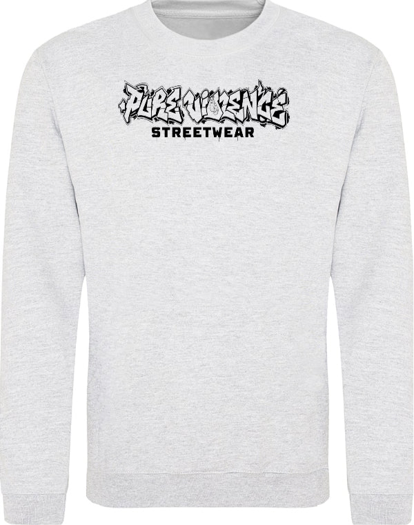 HELLGRAUER GRAFFITI-STYLE SWEATER
